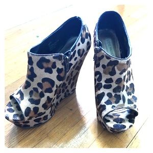 Steve Madden Leopard Print Wedge